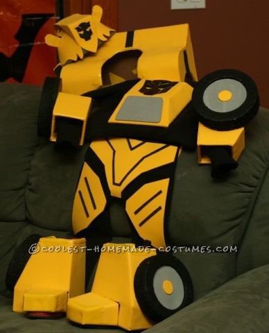 Cool Bumblebee Autobot Homemade Costume for Toddlers