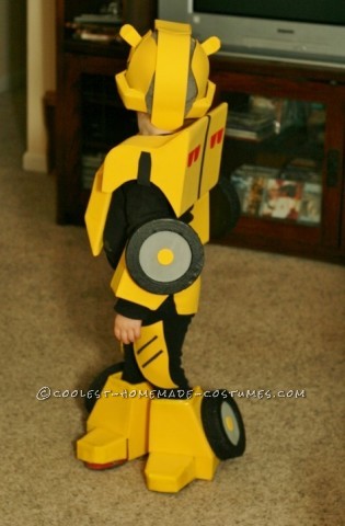 Cool Bumblebee Autobot Homemade Costume for Toddlers