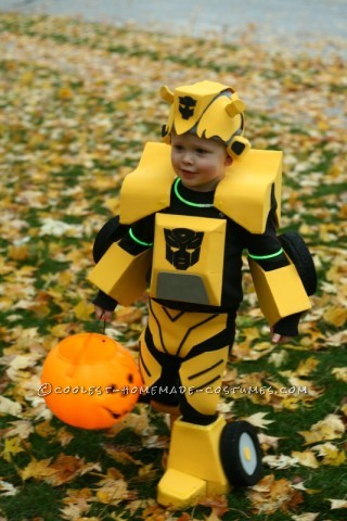 Cool Bumblebee Autobot Homemade Costume for Toddlers