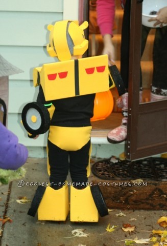 Cool Bumblebee Autobot Homemade Costume for Toddlers