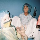 Woman Giving Birth to a 2-Headed Baby Illusion Costume
