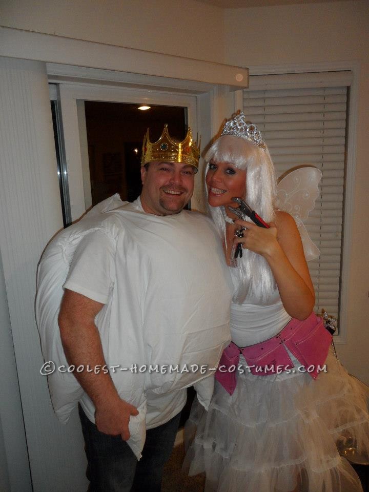 Couple Costume Idea: Giant Tooth with a Crown and Tooth Fairy
