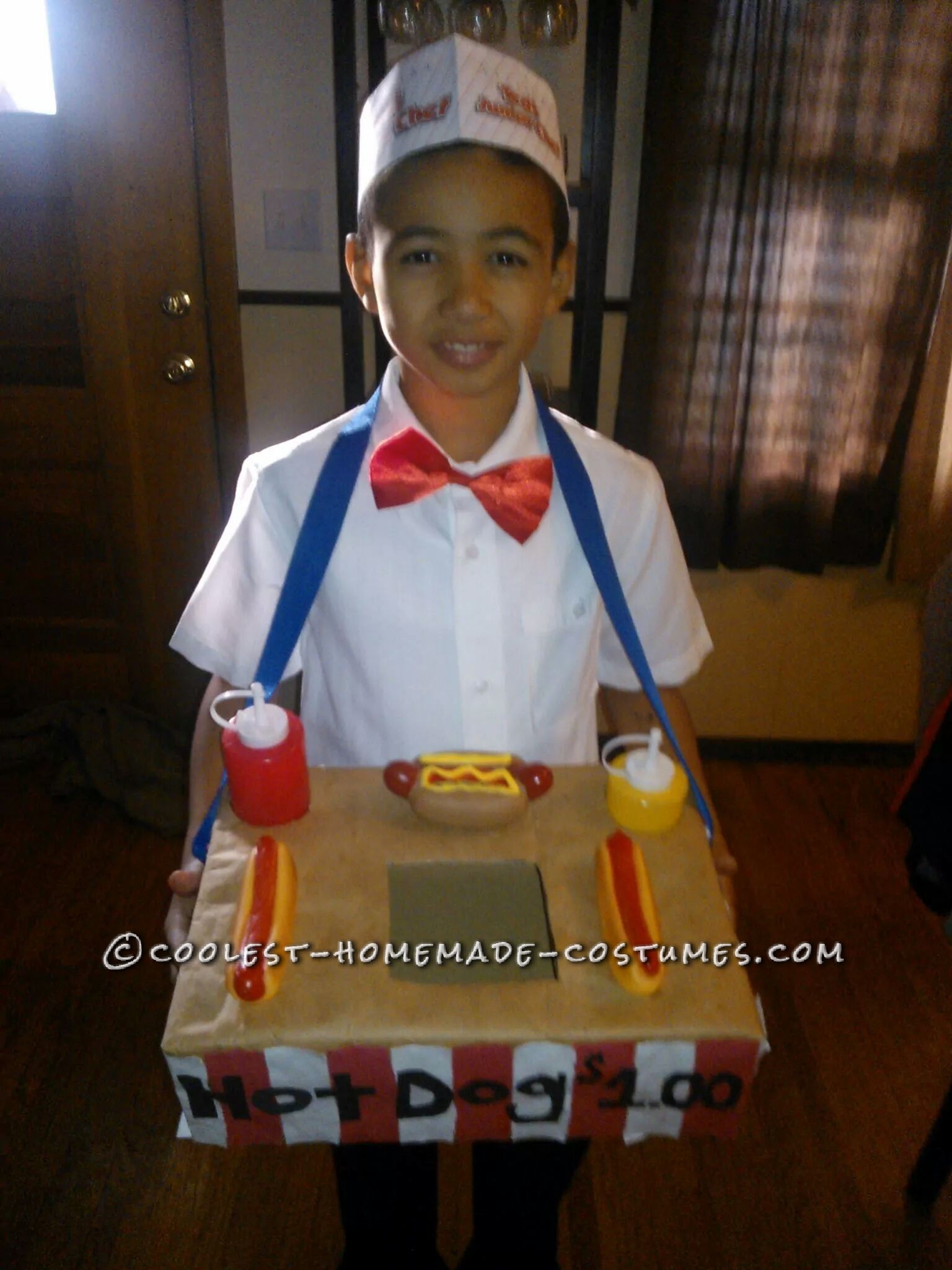 Cool Hot Dog Vendor Costume for Hot-Dog-Loving Boy