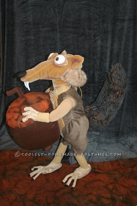 Cool Ice Age Scrat and Acorn Costume for a Child