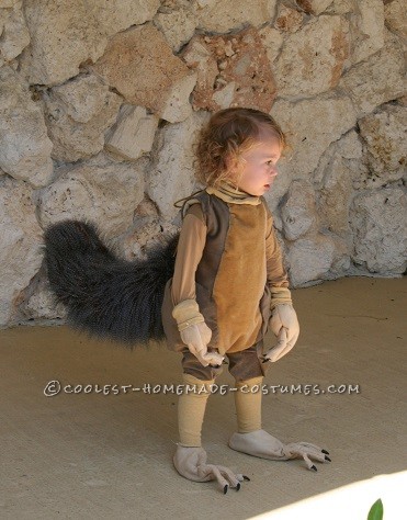 Cool Ice Age Scrat and Acorn Costume for a Child