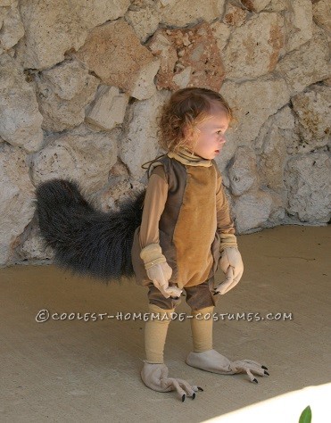 Cool Ice Age Scrat and Acorn Costume for a Child