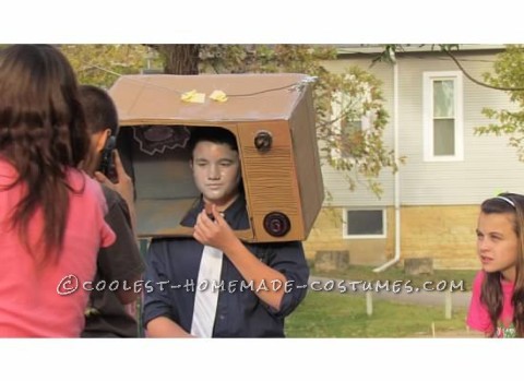 Original Last Minute Costume:  A Guy in a TV with a SPAM Advertisement