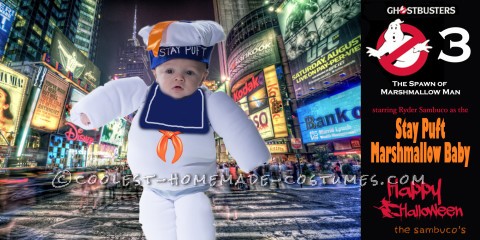 Adorable Stay Puft Marshmallow Baby Costume