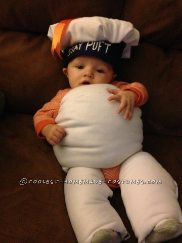 Adorable Stay Puft Marshmallow Baby Costume