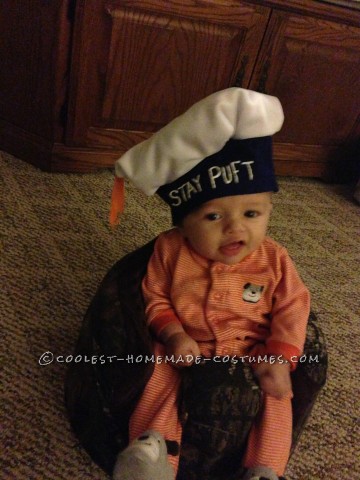 Adorable Stay Puft Marshmallow Baby Costume