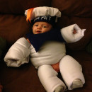 Adorable Stay Puft Marshmallow Baby Costume
