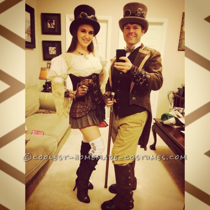 Cool Steampunk Couple Costume