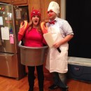 Super-Easy Homemade Costume for Couples: Swedish Chef and Lobster in a Pot