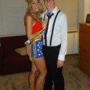 Cool Wonder Woman and Clark Kent Couple Costume