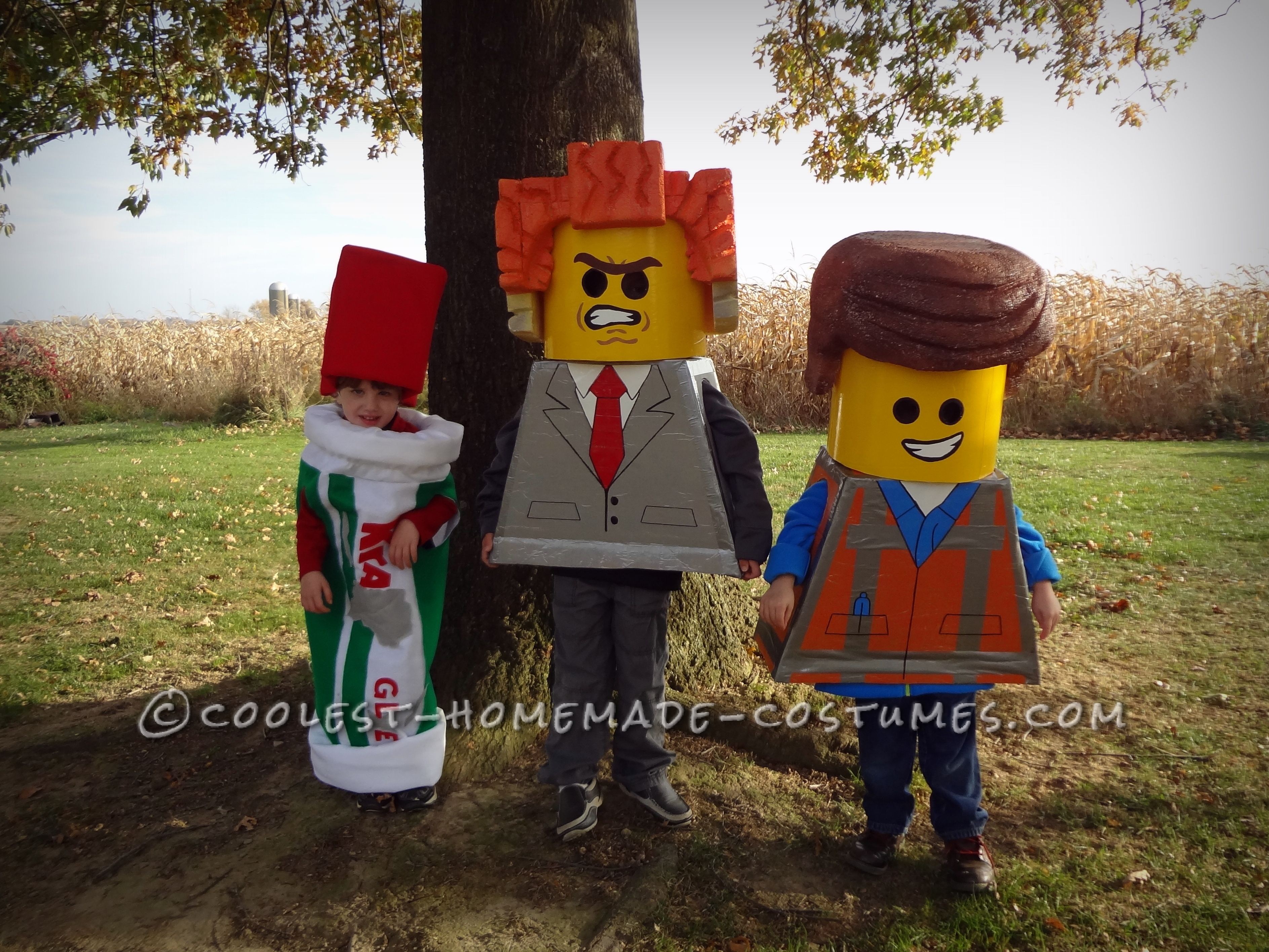 Three Brothers Living the LEGO Movie Dream on Halloween