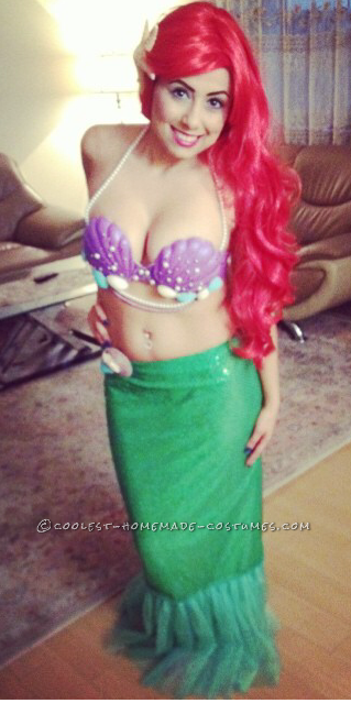 Sexy Little Mermaid Homemade Costume photo image