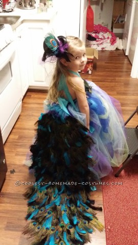 Lovely Homemade Toddler Peacock Costume