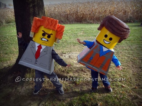 Three Brothers Living the LEGO Movie Dream on Halloween