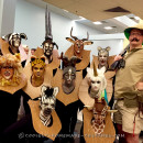 Amazing Taxidermy Animal Heads Funny Group Costume