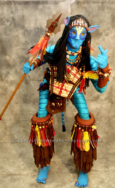 Awesome Homemade Avatar Na'vi Warrior Jake Sully Costume