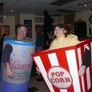 Award-Winning Beer Can and Popcorn Box Couple Costume