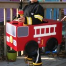 Best Fireman in Fire Truck Costume EVER !