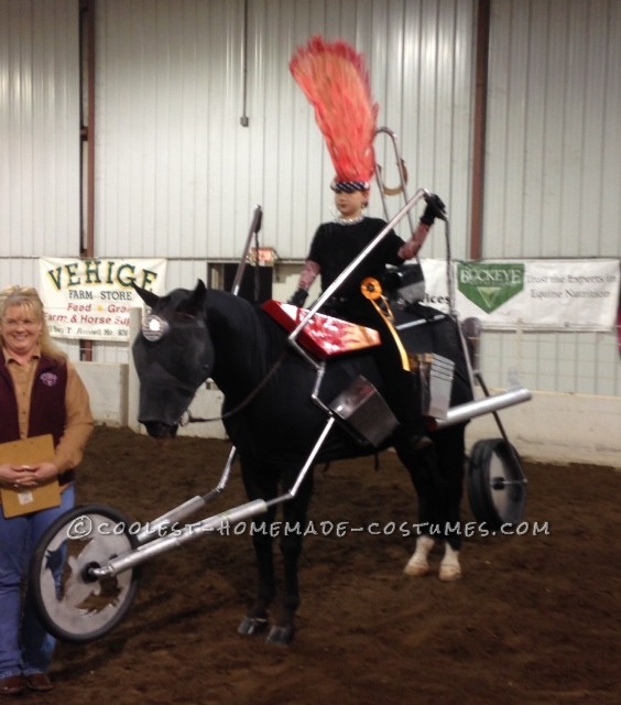 Horse and Rider Costume: Biker Girl on a Harley Horse