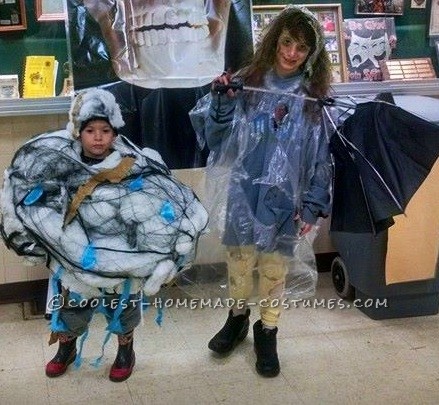 Storm Cloud and Lightning Victim Couple Costume