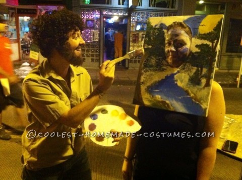 Bob Ross and His Happy Trees Couple Costume