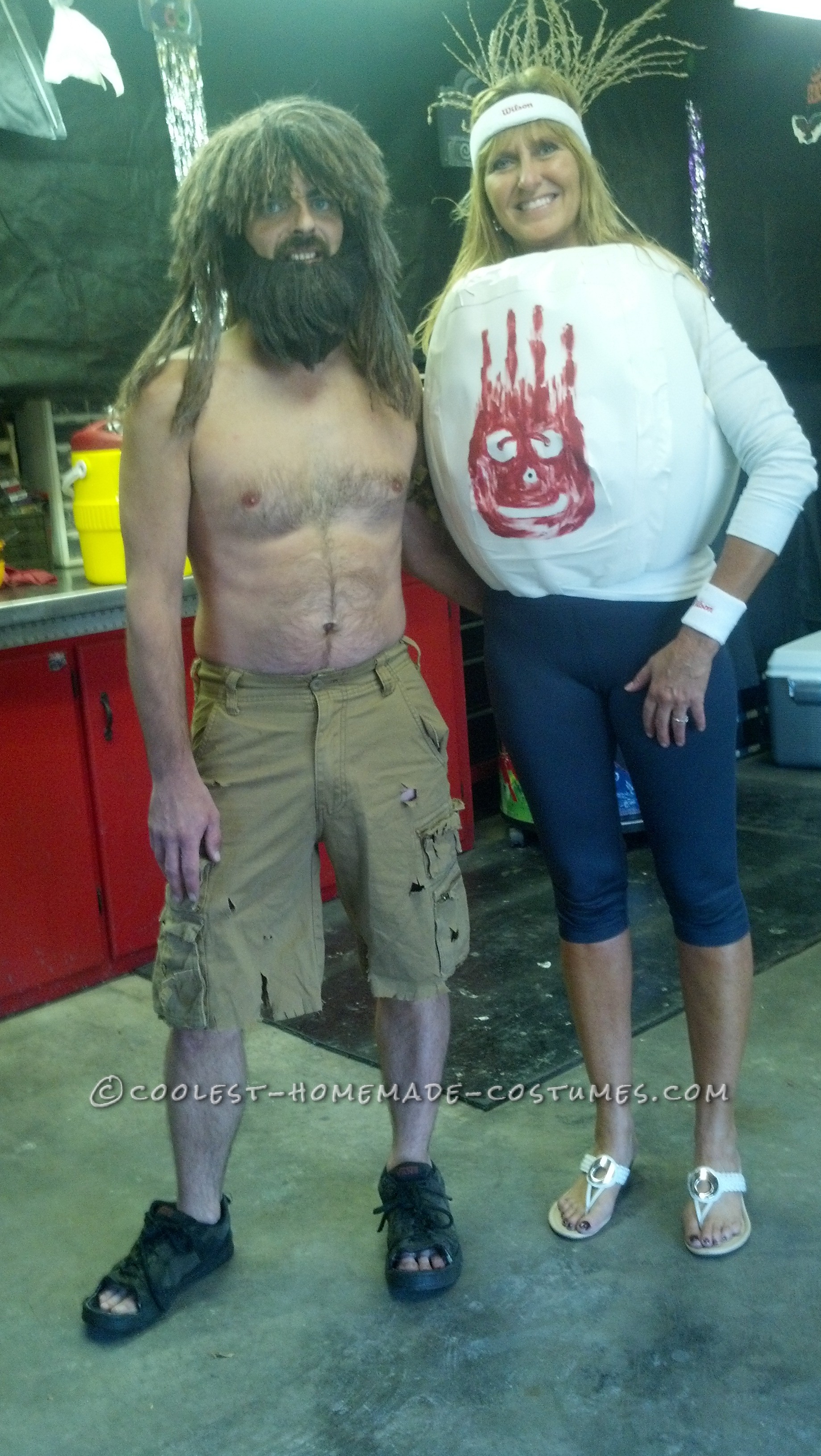 Castaway and Wilson DIY Couple Costume