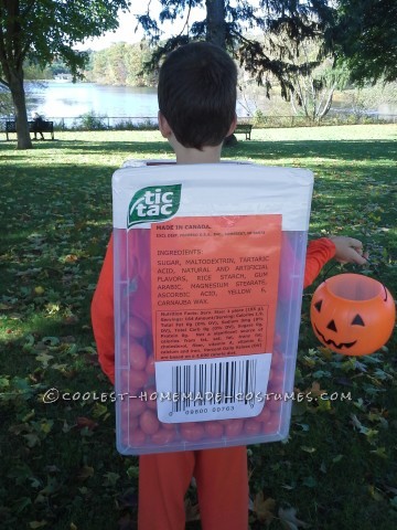 Enormous Tic Tac Container Costume