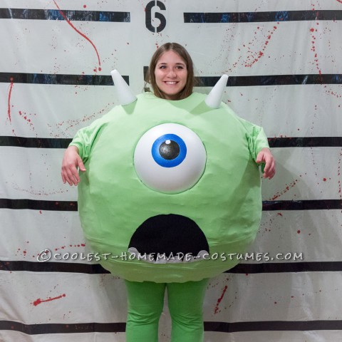 Coolest Homemade Mike Wazowski, Sully, and Boo Family Costumes