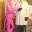 Cool Homemade Costume for Couples: Hot Pink Panther and Inspector Jacques Clouseau