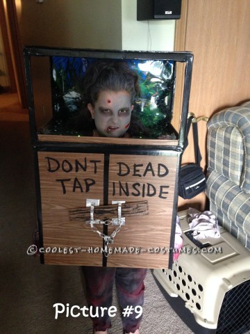 Original Zombie Head in a Fish Tank Costume