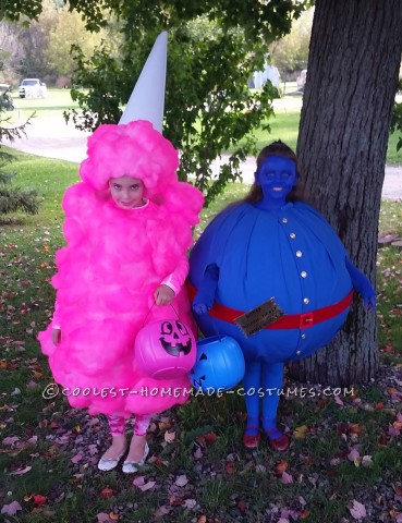 Cool Pink Cotton Candy Costume for a Girl