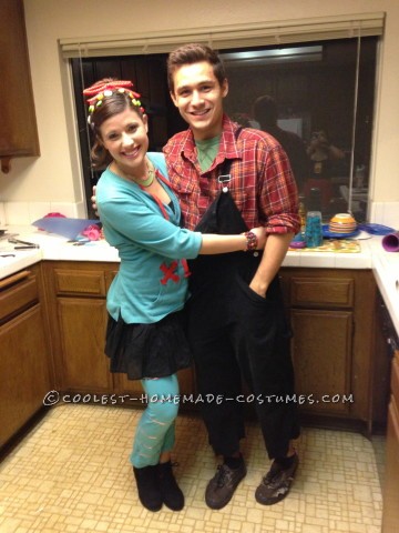 Cute and Cheap Wreck-It Ralph Couple Costume