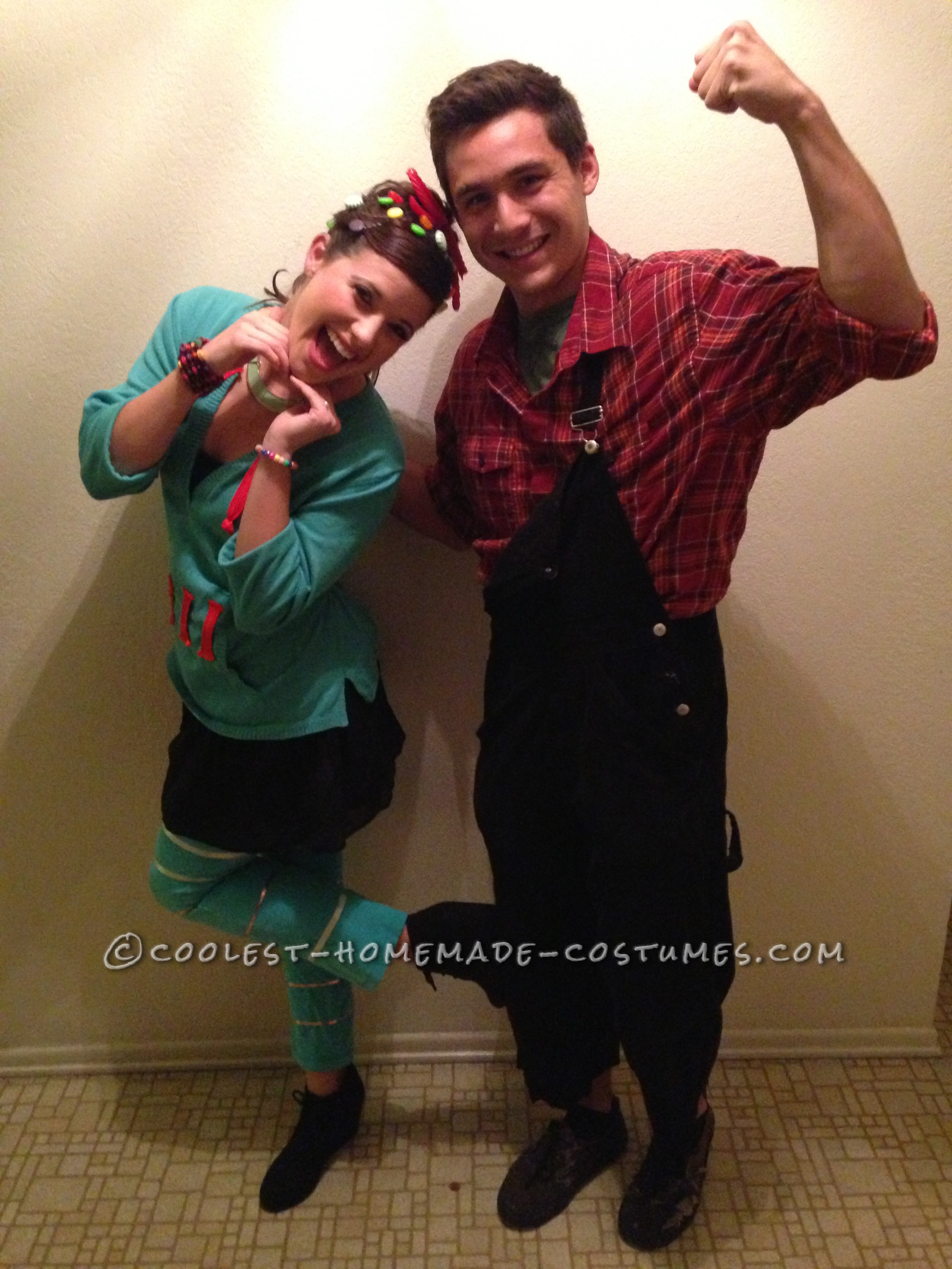 Cute and Cheap Wreck-It Ralph Couple Costume