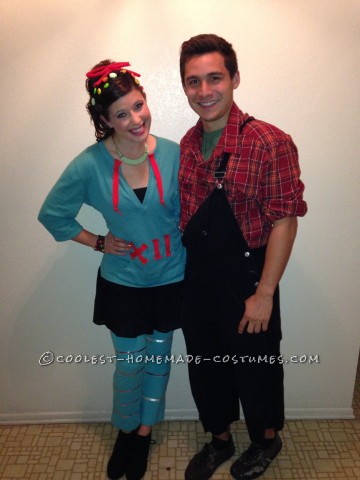 Cute and Cheap Wreck-It Ralph Couple Costume