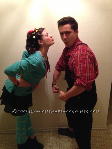 Cute and Cheap Wreck-It Ralph Couple Costume