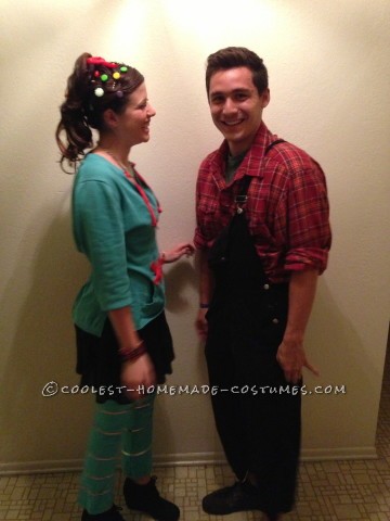 Cute and Cheap Wreck-It Ralph Couple Costume