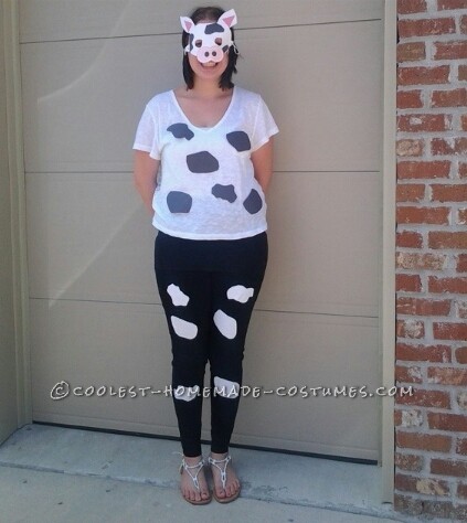 Cute Cow Costume for a Woman