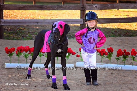 Cutest Race Horse and Jockey Duo Costume Ever!