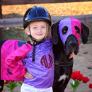 Cutest Race Horse and Jockey Duo Costume Ever!