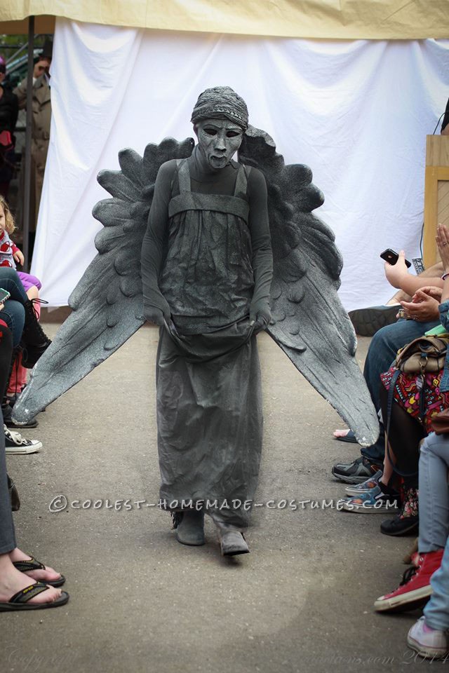 Awesome Dr. Who Weeping Angel Costume for a Girl