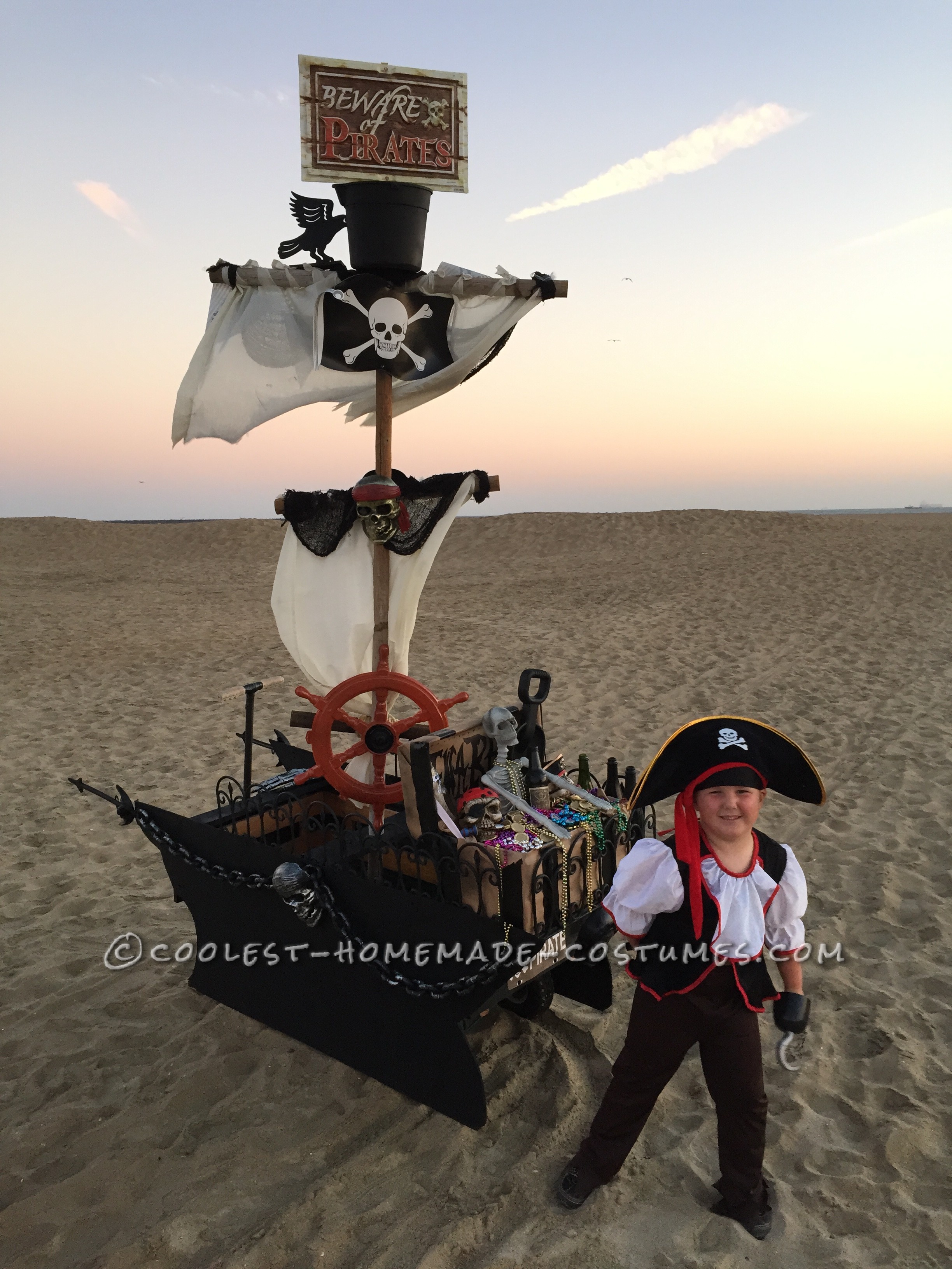 DIY Creative Pirate Ship Done in Two Weeks