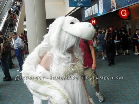 Awesome Homemade Falcor the Luck Dragon Costume