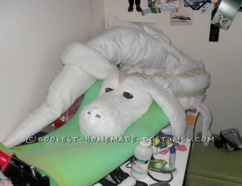 Awesome Homemade Falcor the Luck Dragon Costume