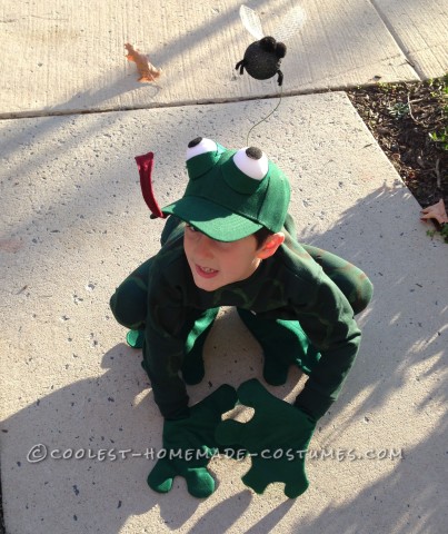 Fantastic Frog Costume for a First Grader