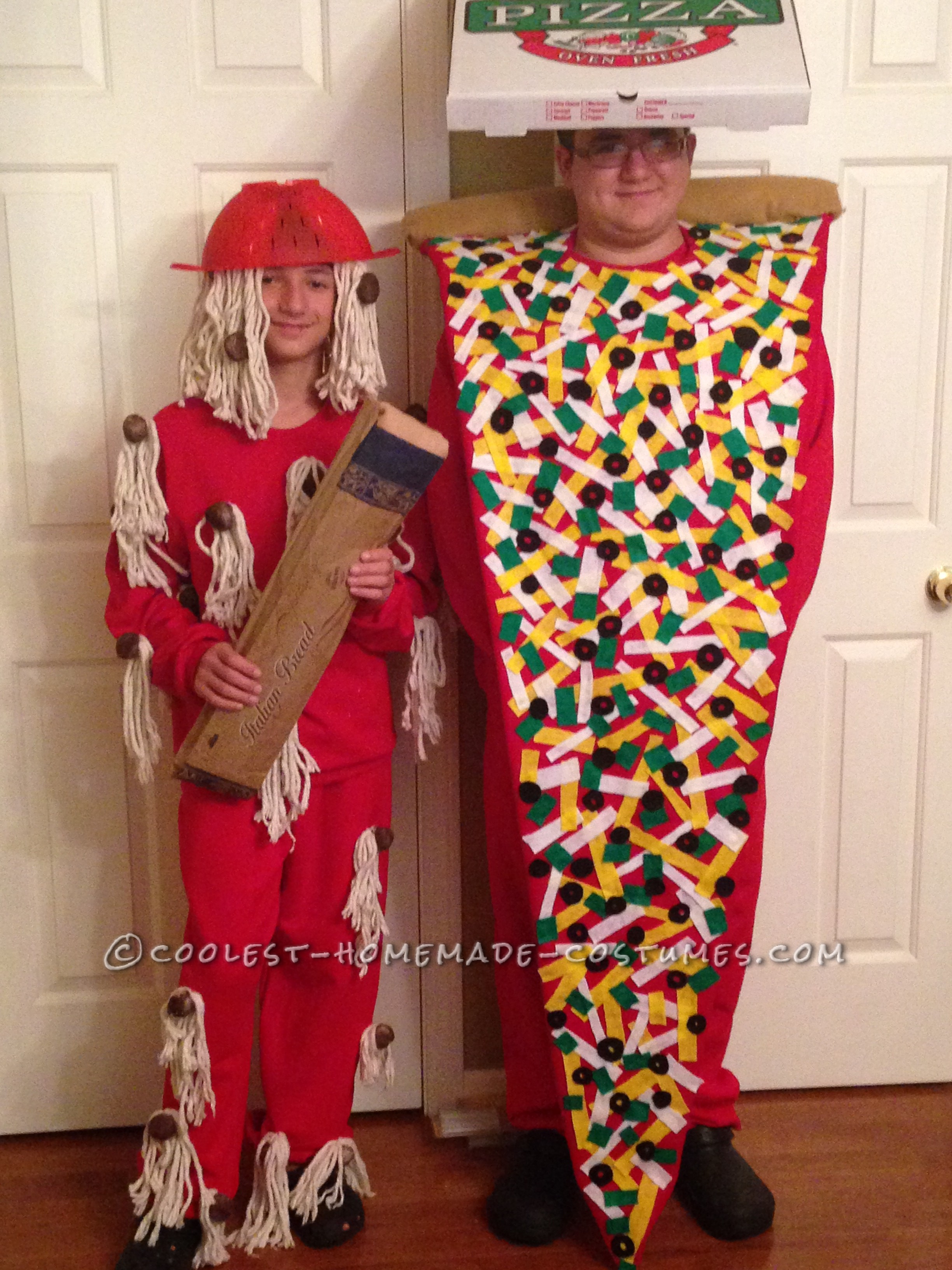 Cool Pizza and Spaghetti Costumes for Food Loving Boys