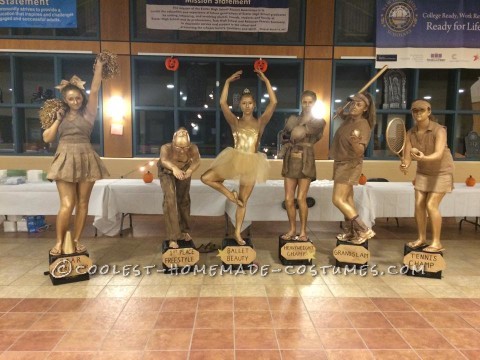 Golden Trophy Case Group Costume